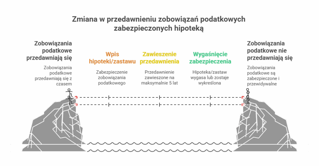 Zmiana w przedawnieniu zobowiązań podatkowych zabezpieczonych hipoteką lub zastawem rejestrowym
