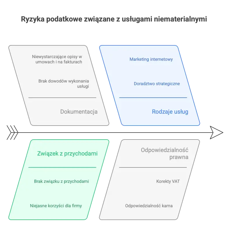 Usługi niematerialne kontrolowane przez organy skarbowe